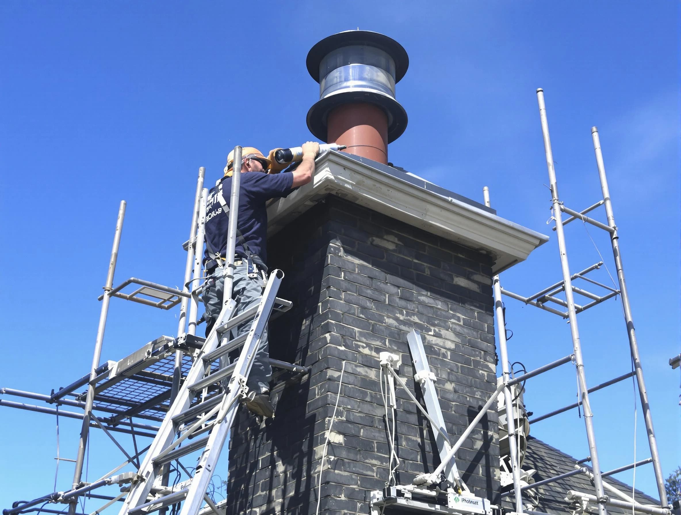 Sturdy chimney crown finished by Locust Grove Chimney Sweep in Locust Grove, GA