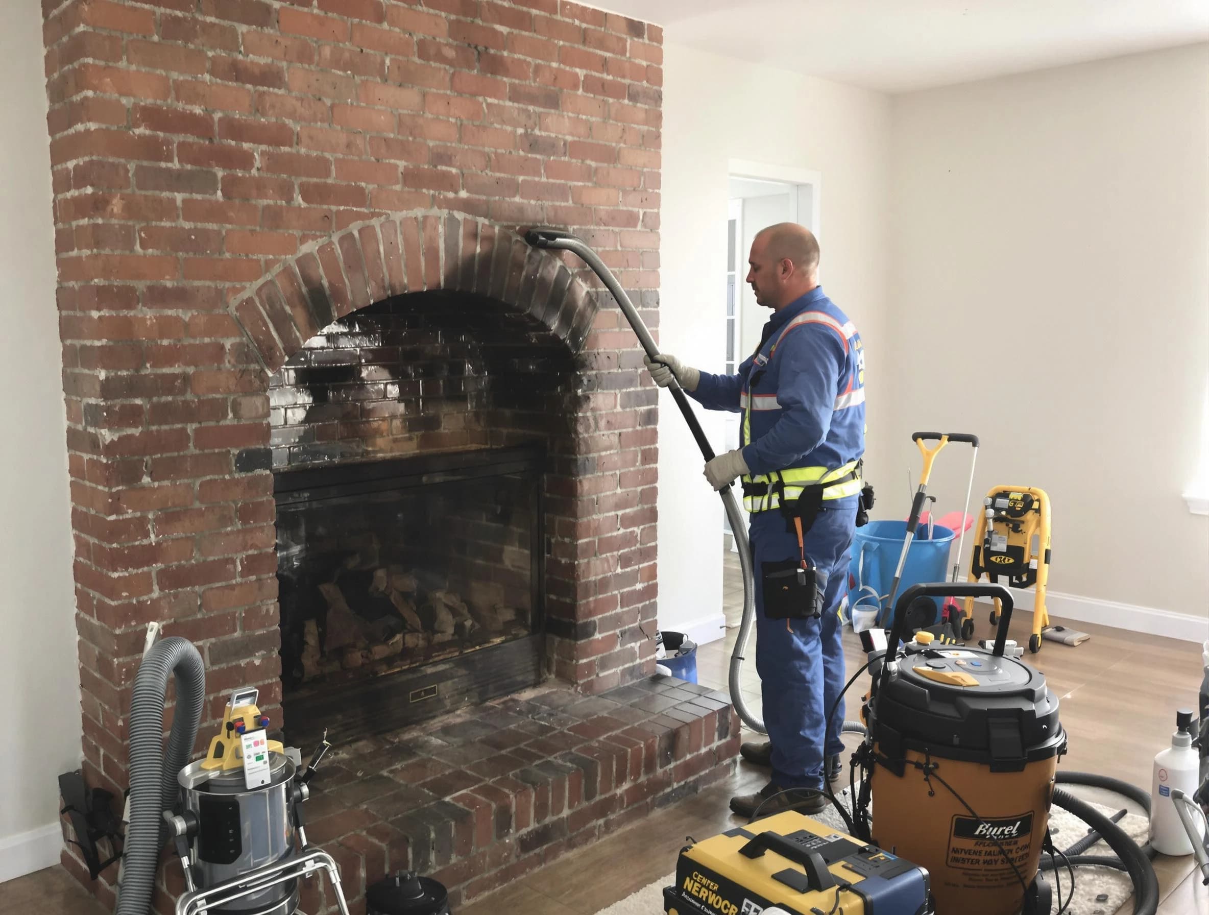 Locust Grove Chimney Sweep expert performing detailed chimney sweep in Locust Grove, GA