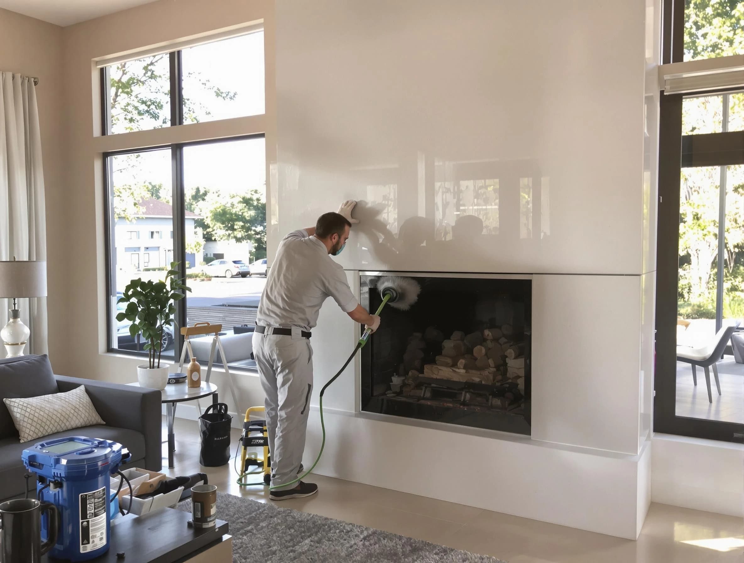 Locust Grove Chimney Sweep performing thorough soot removal in Locust Grove, GA