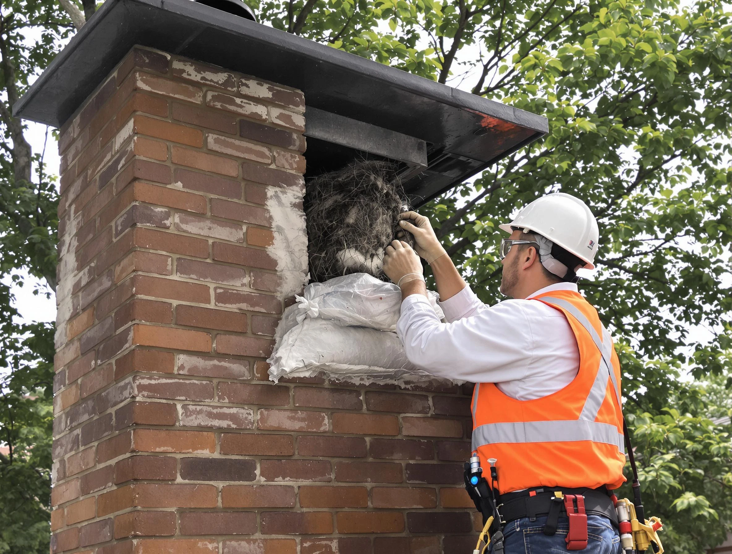 Humane removal of debris and animals by Locust Grove Chimney Sweep in Locust Grove, GA