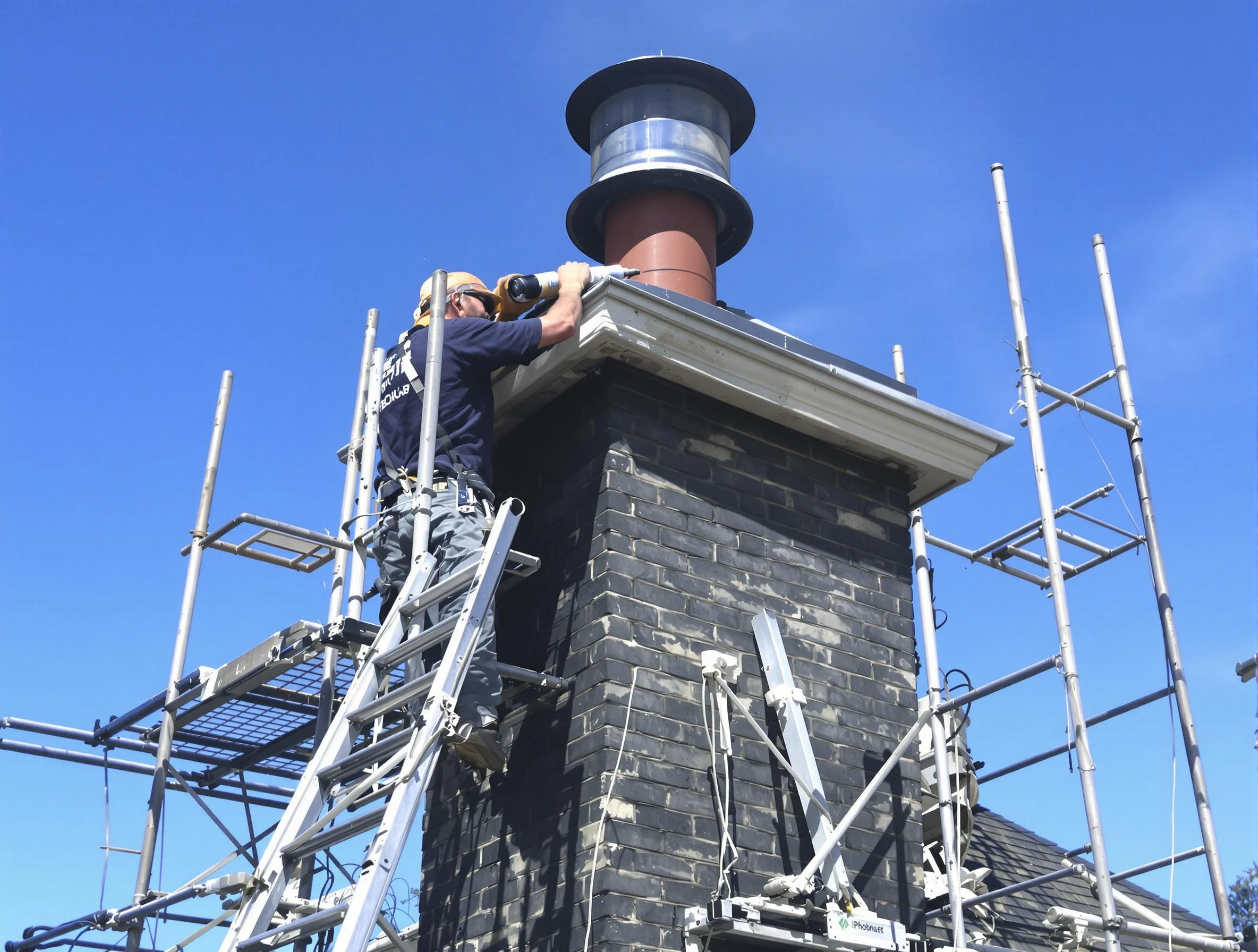 Sturdy chimney crown finished by Locust Grove Chimney Sweep in Locust Grove, GA