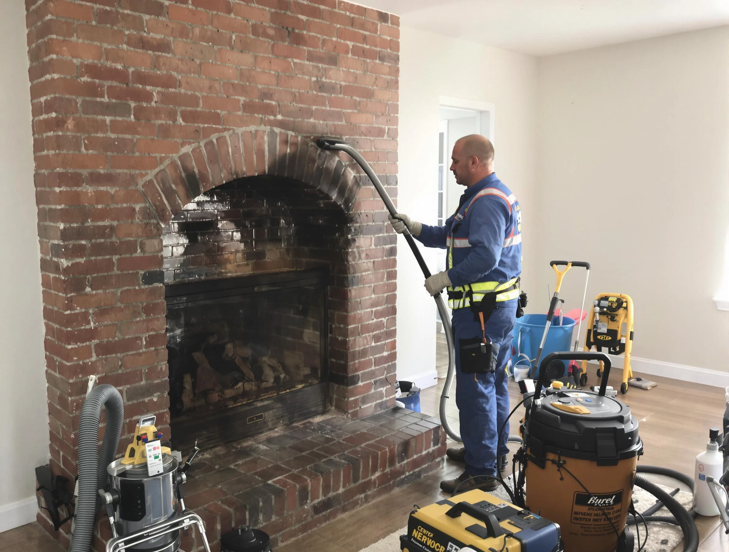 Locust Grove Chimney Sweep expert performing detailed chimney sweep in Locust Grove, GA